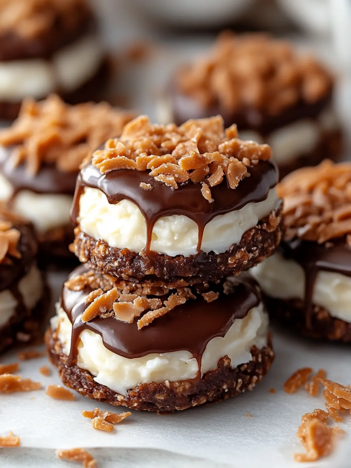 Decadent No-Bake Samoa Cookies in Just 30 Minutes 2 No-Bake Samoa Cookies