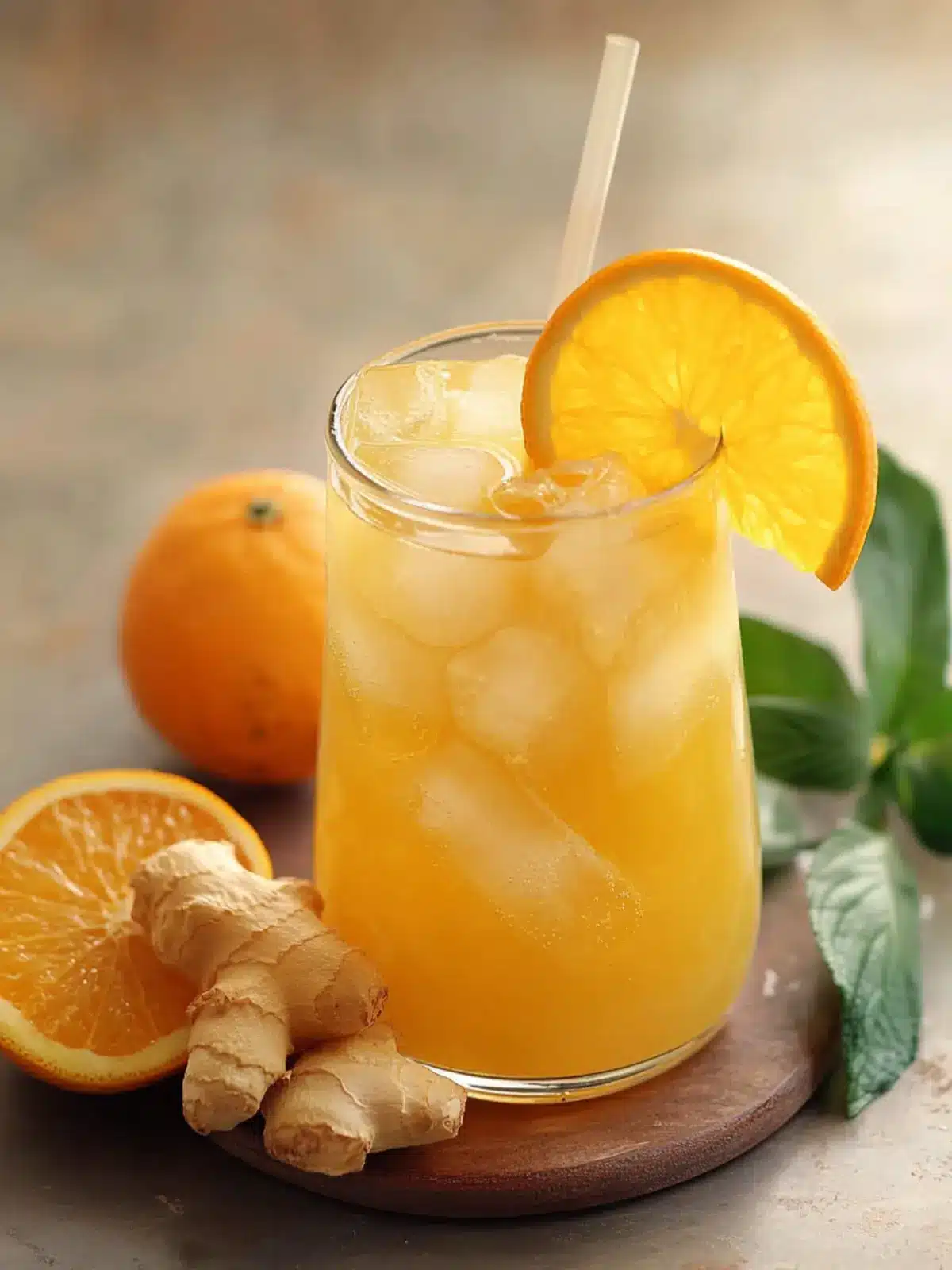 Refresh with Iced Orange Ginger Green Tea Bliss 2 Iced Orange Ginger Green Tea
