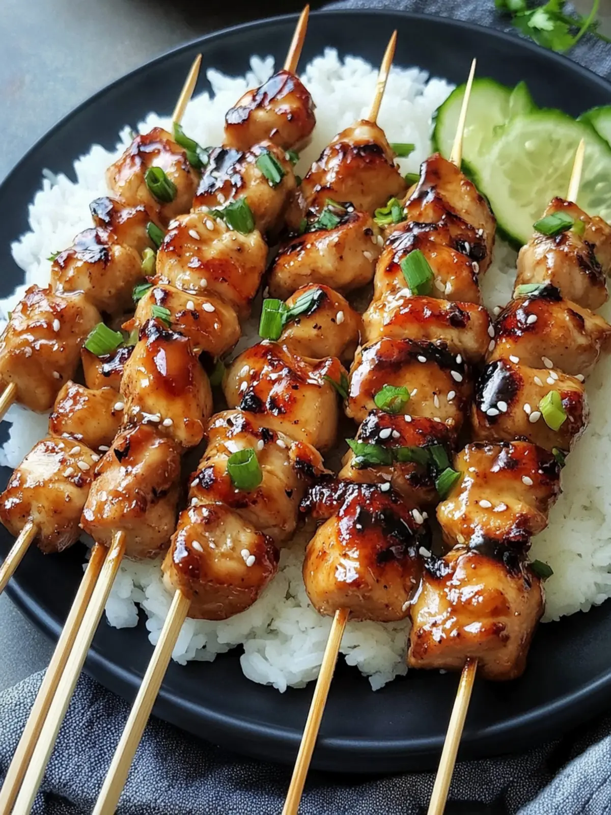 Savory Teriyaki Chicken Skewers for Effortless Grilling 2 Teriyaki Chicken Skewers