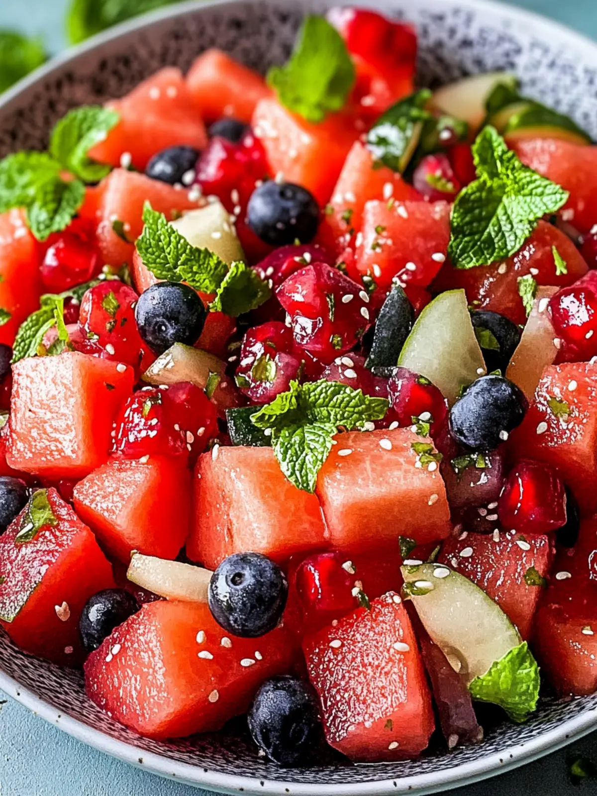 Refreshing Watermelon Salad Recipe – Your Easy Summer Delight 4 Refreshing Watermelon Salad Recipe – Easy Summer Fruit Salad