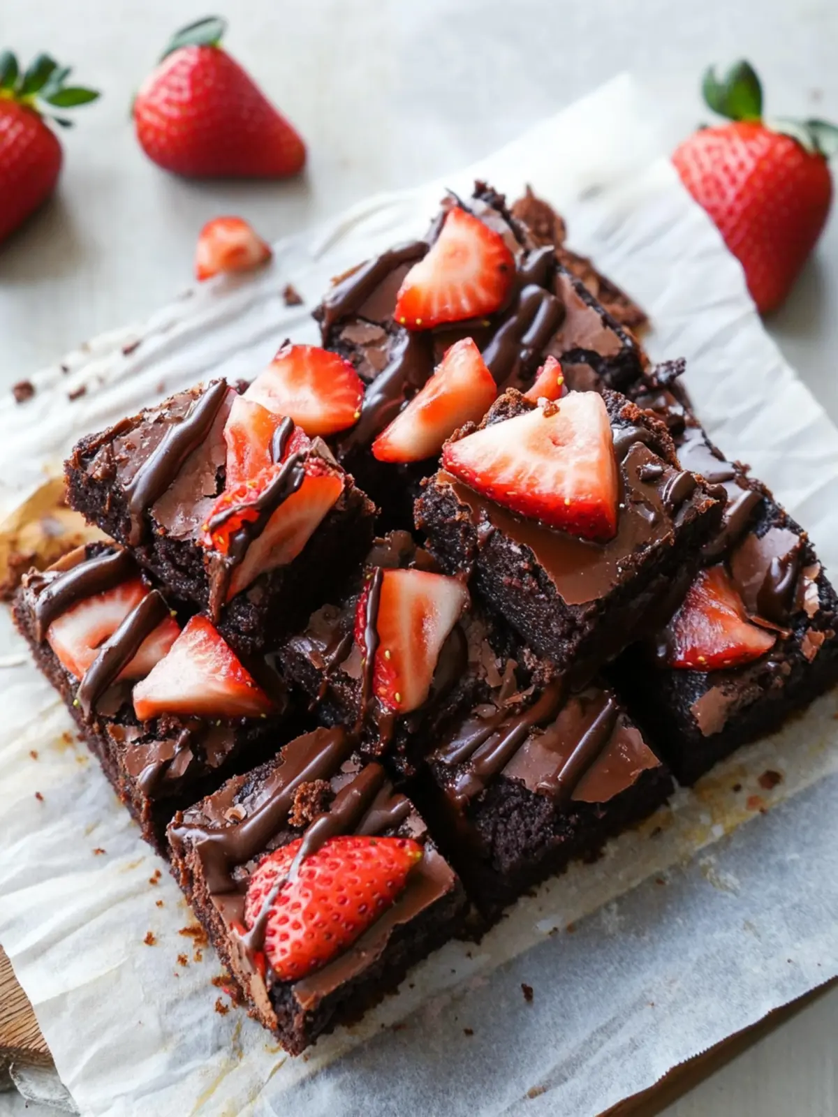 Beginner-Friendly Chocolate-Covered Strawberry Brownies Bliss 2 Beginner-Friendly Chocolate-Covered Strawberry Brownies