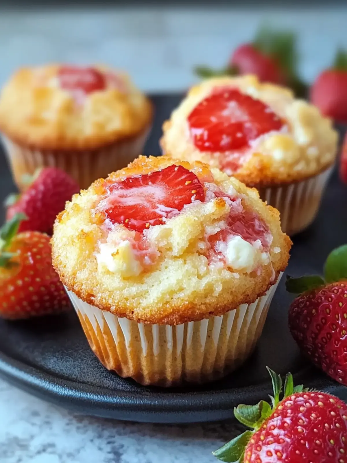Strawberry Cheesecake Muffins: A Sweet Summer Treat at Home 3 Strawberry Cheesecake Muffins