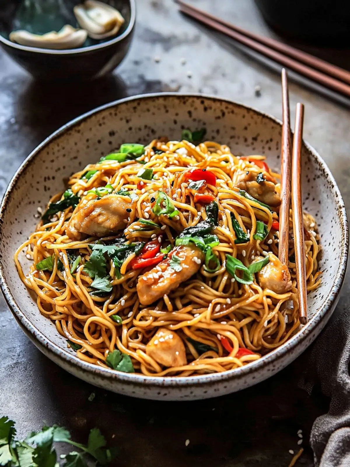 15 Minute Sesame Garlic Chicken Lo Mein That Wows Every Time 4 15 Minute Sesame Garlic Chicken Lo Mein.