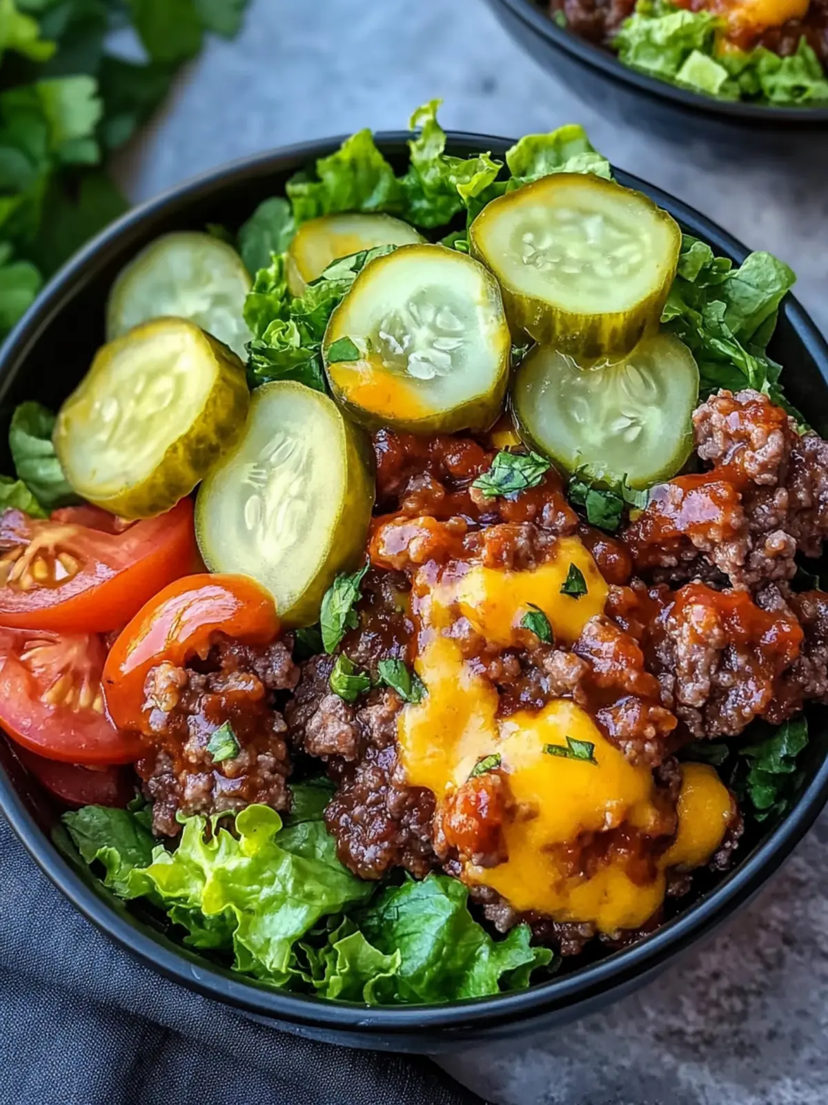 Keto Smash Burger Bowl Recipe Easy Low-Carb Fun with Pickles 3 Keto Smash Burger Bowl Recipe Easy Low-Carb Meal Prep with Pickles