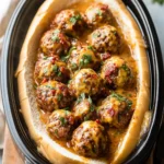 Crockpot Bacon Cheeseburger Meatball Subs for Easy Comfort Bites 8 Crockpot Bacon Cheeseburger Meatball Subs