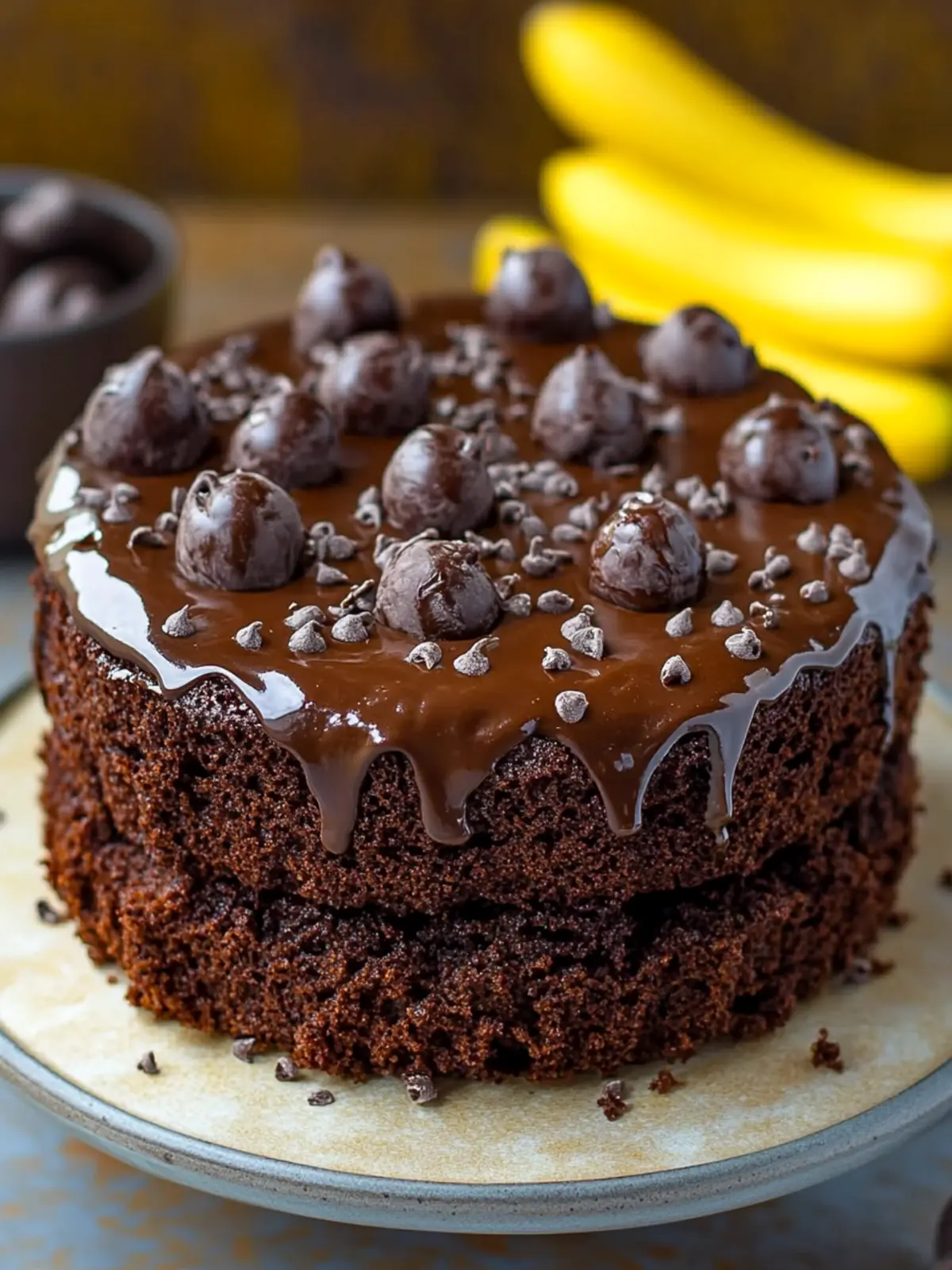 Decadent Chocolate Banana Cake That's Guilt-Free Goodness 4 Chocolate Banana Cake